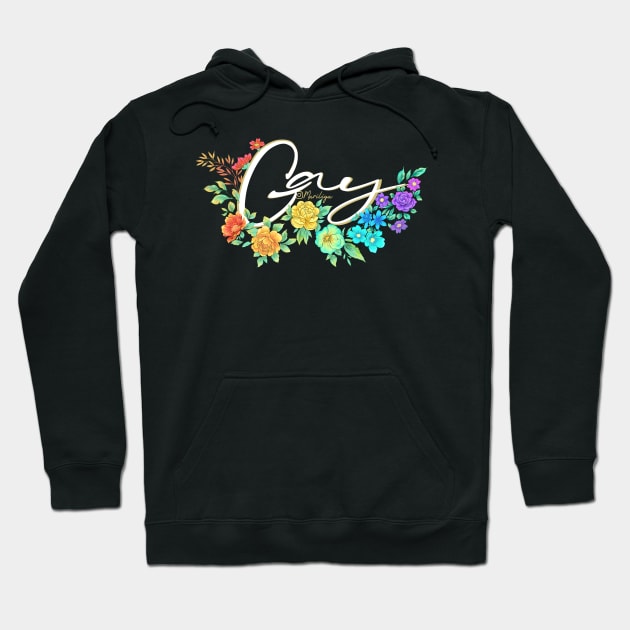 Gay rights - black bg Hoodie by Mariliya